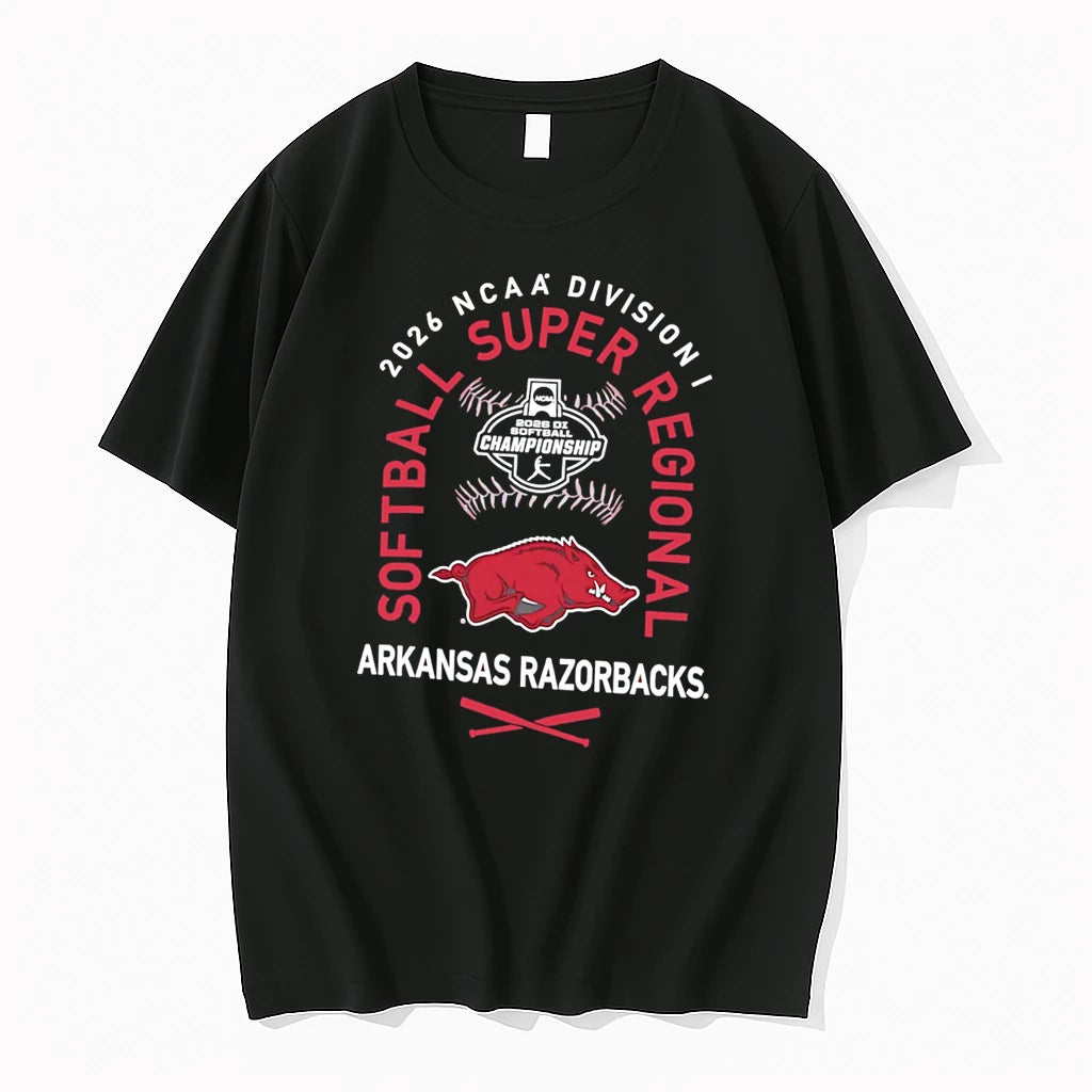 Officials Arkansas Razorbacks 2026 Ncaa Division I Softball Super Regionals Tee Premium T Shirt