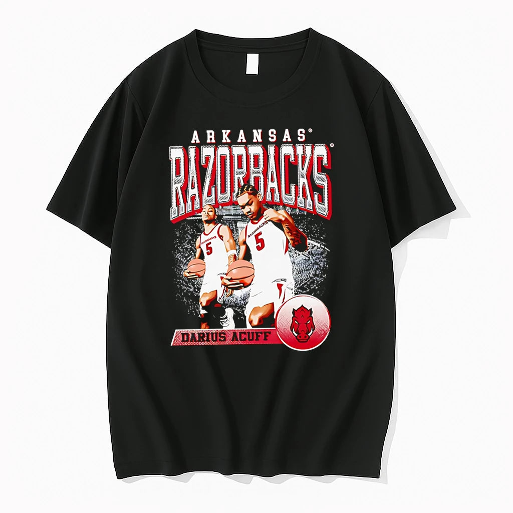 Officials Arkansas Razorbacks Darius Acuff Basketball Player Premium T Shirt