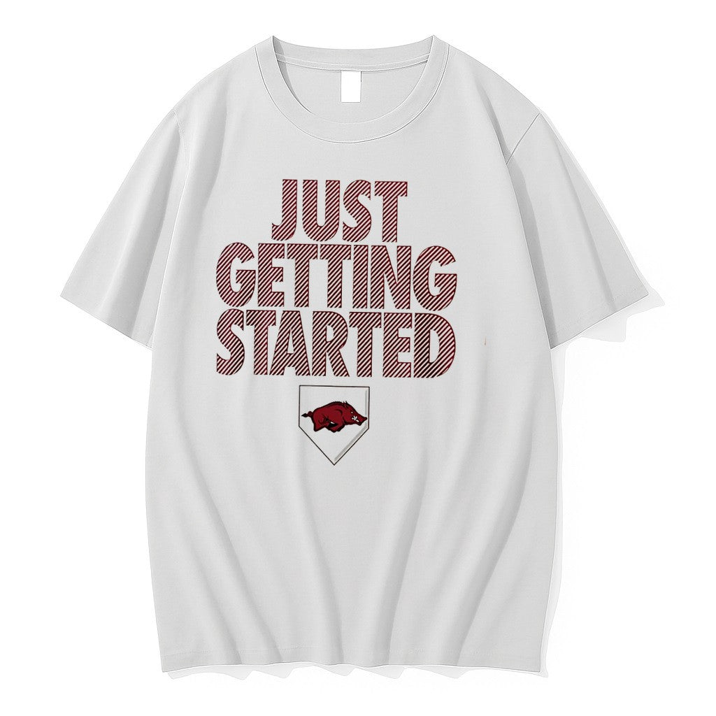 Officials Arkansas Razorbacks Softball 2026 Wcws Just Getting Started Tee Premium T Shirt