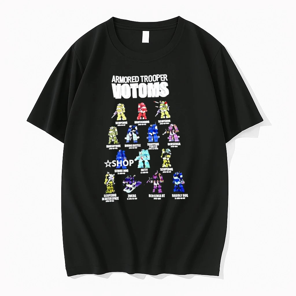 Officials Armored Trooper Votoms Scopedog Brutishdog Marshydog Diving Beetle Snapping Premium T Shirt
