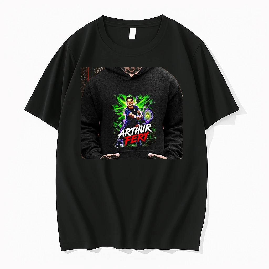 Officials Arthur Fery Tennis Player Lighting Graphic Premium T Shirt