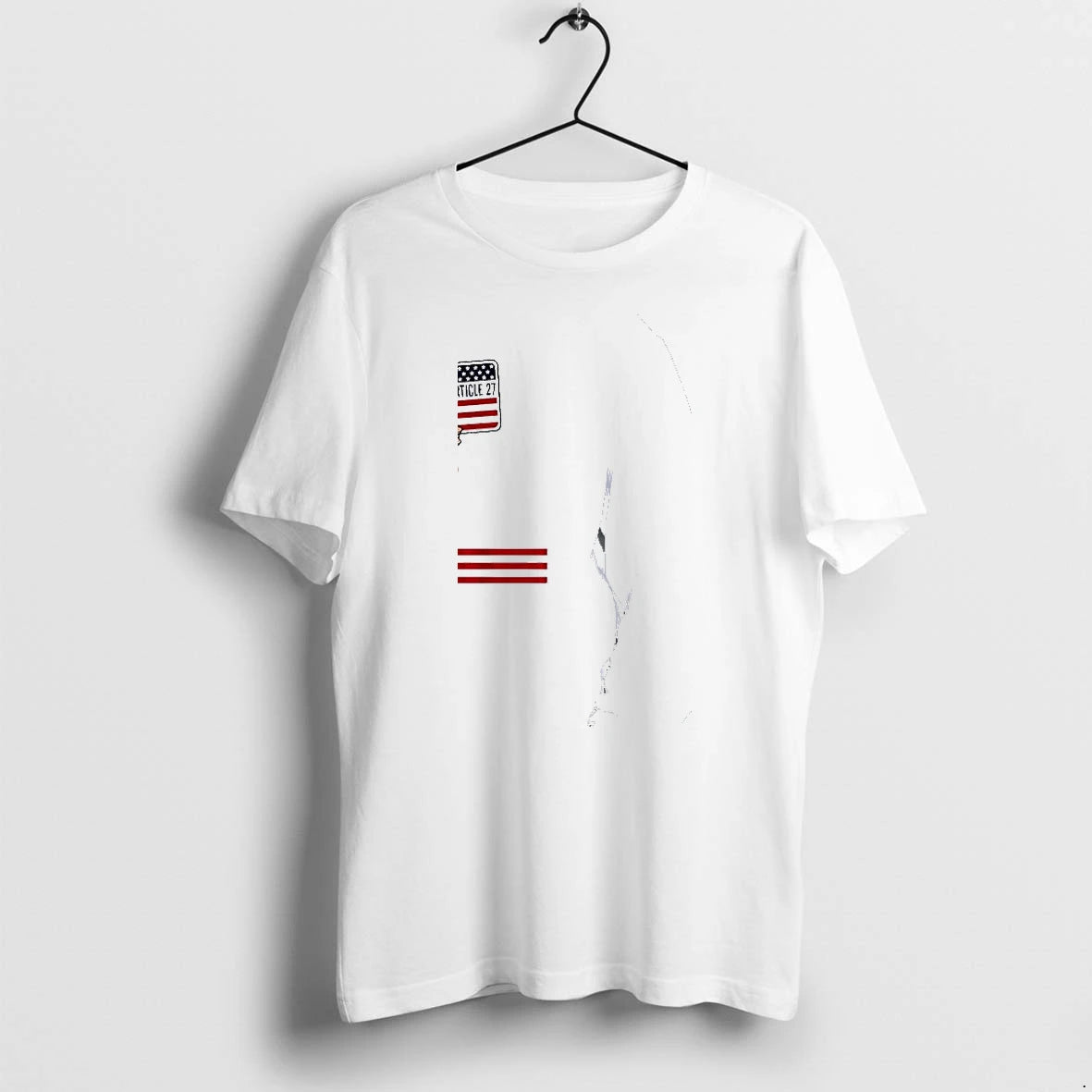 Officials Article 27 American Flag Referee Hand Holding Penalty Card Independence Day