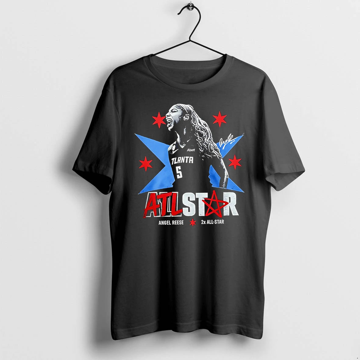 Officials Atl Star Angel Reese 2x All Star Tlanta 5 Abert Premium T Shirt