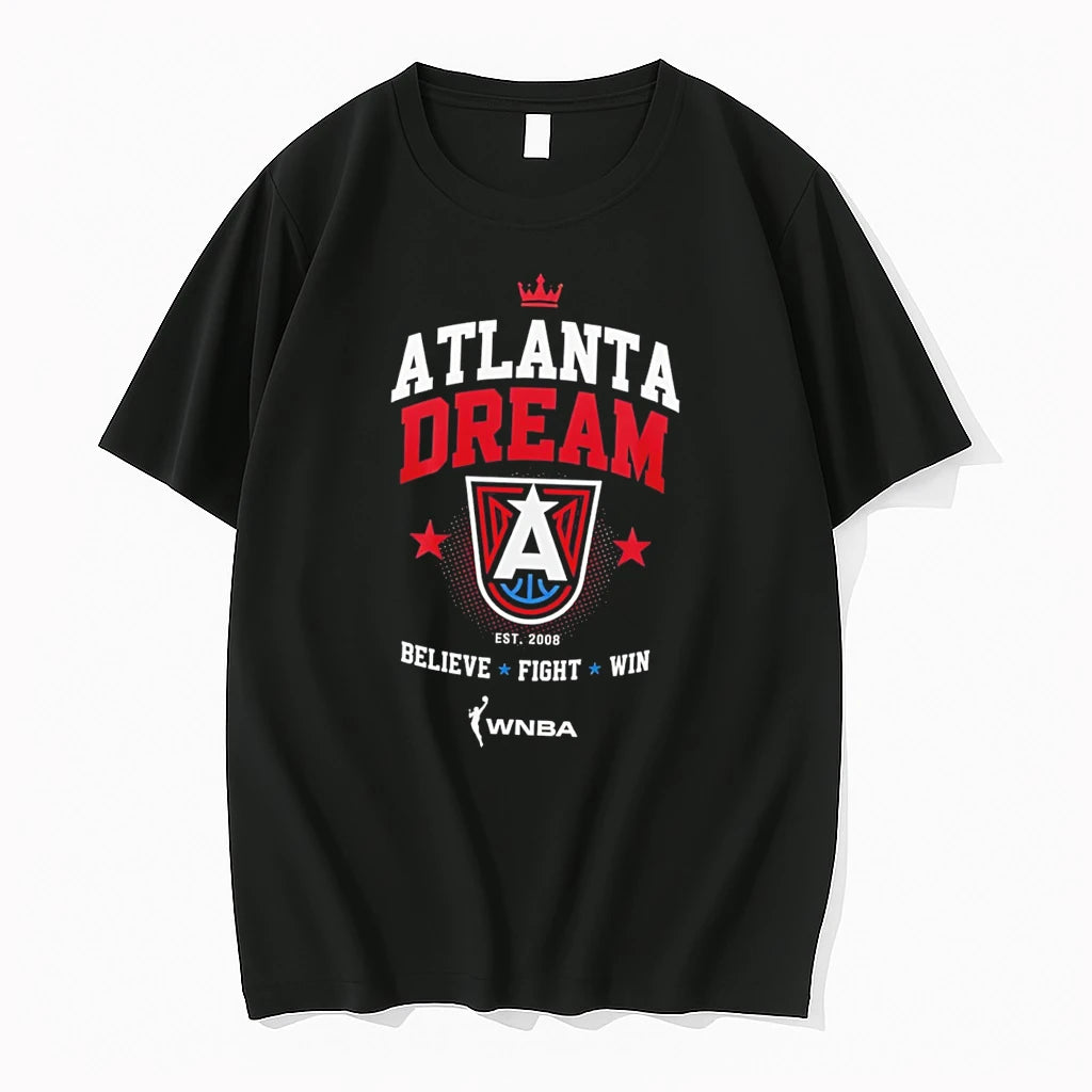 Officials Atlanta Dream Believe Fight Win Logo Tee Premium T Shirt