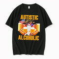Officials Autistic Alcoholic American Flag Tank Beer Hot Dog Tee Premium T Shirt