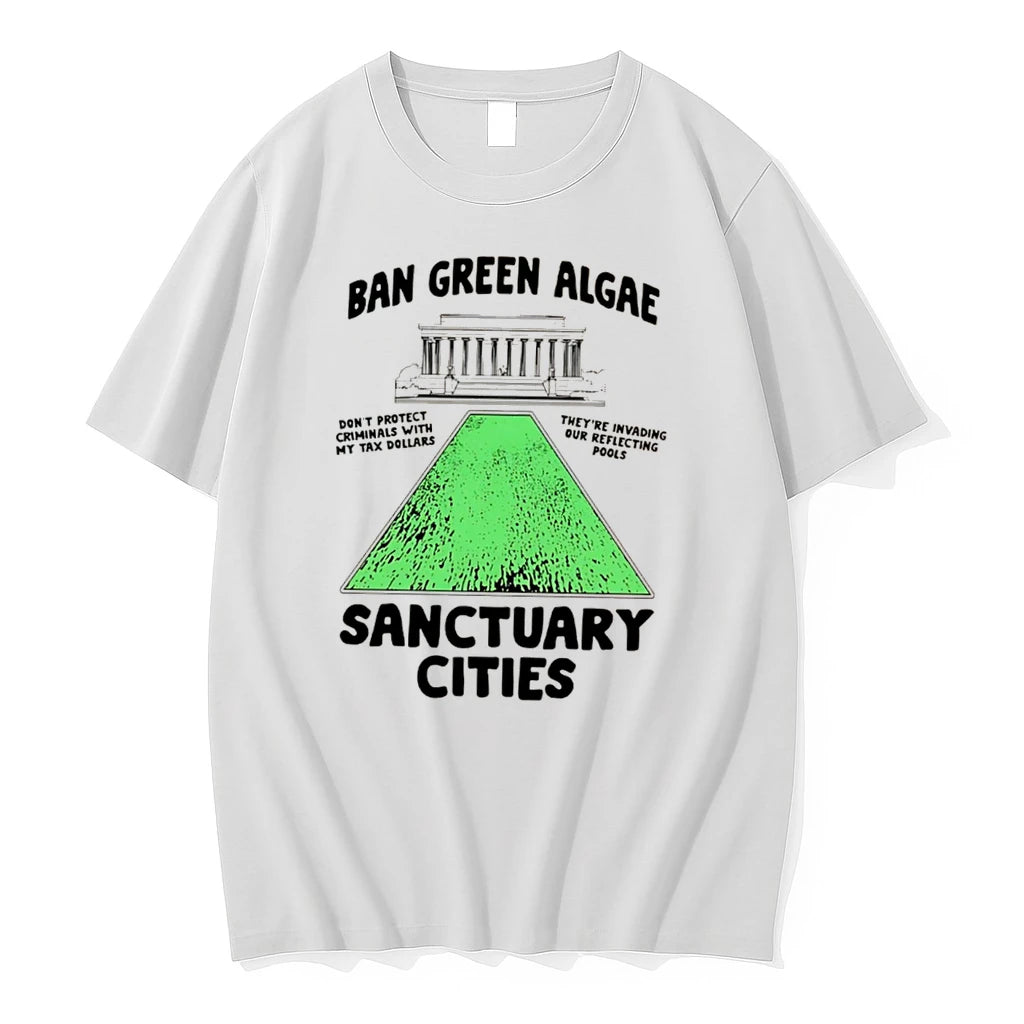 Officials Ban Green Algae Sanctuary Cities Reflecting Pools Political Tee Premium T Shirt