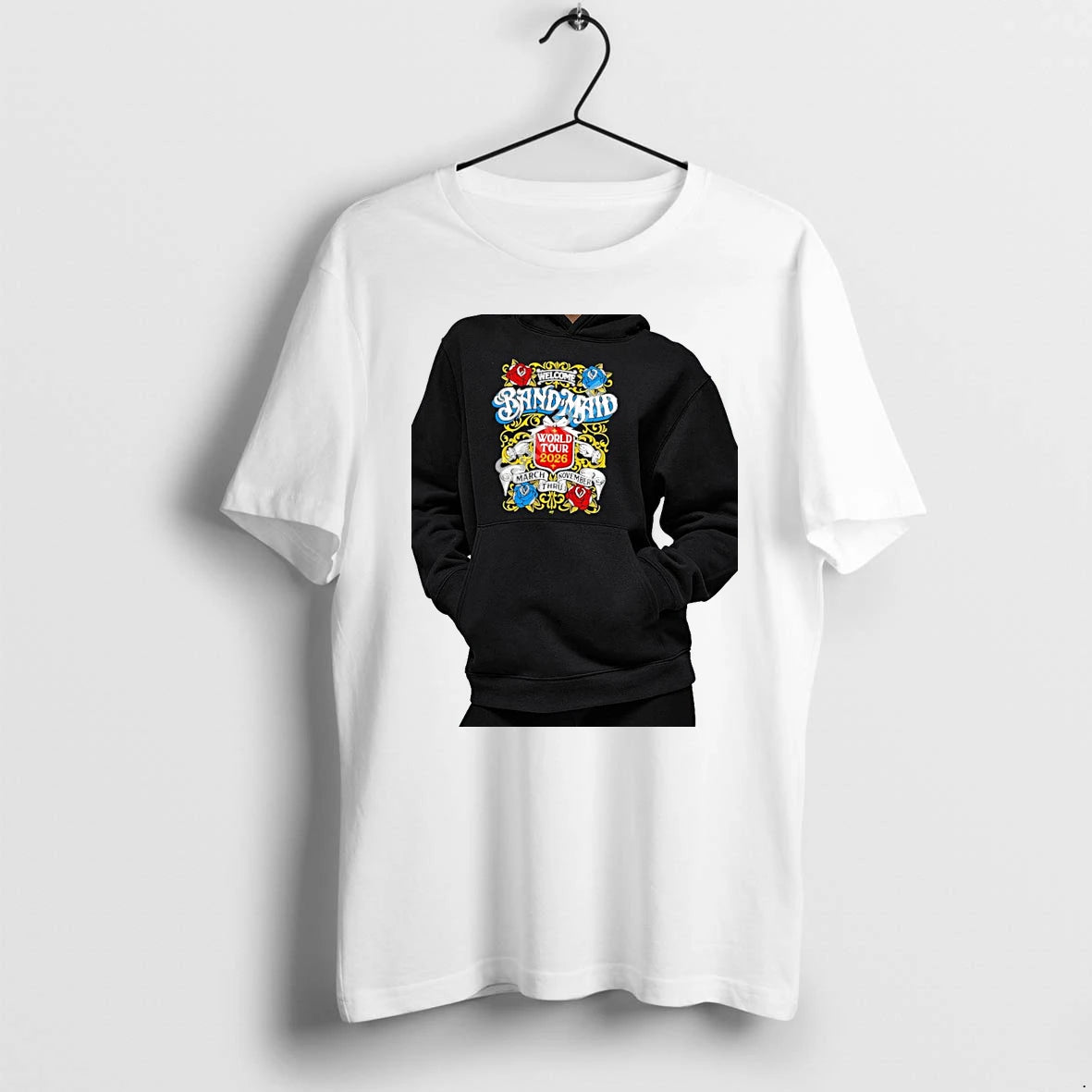 Officials Band Maid Welcome World Tour 2026 March Thru November Premium T Shirt