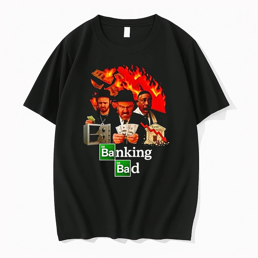 Officials Banking Bad Walter White Jesse Pinkman And Gus Fring Bootleg Premium T Shirt
