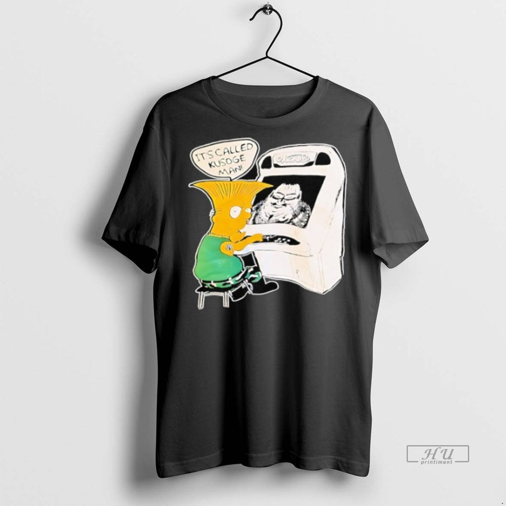 Officials Bart Say Its Called Kusoge Man Graphic Tee Shirt Sweater