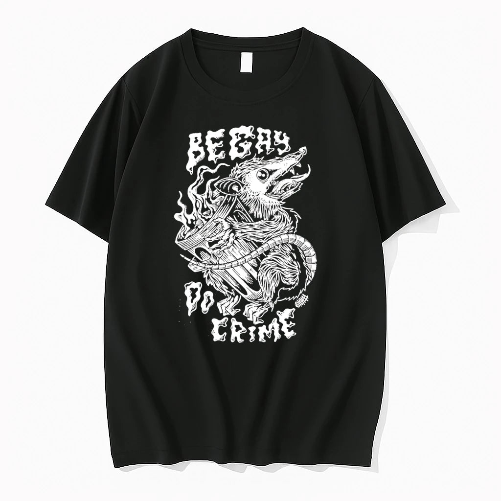 Officials Be Gay Do Crime Opossum Lgbtq Pride Punk Tee Premium T Shirt