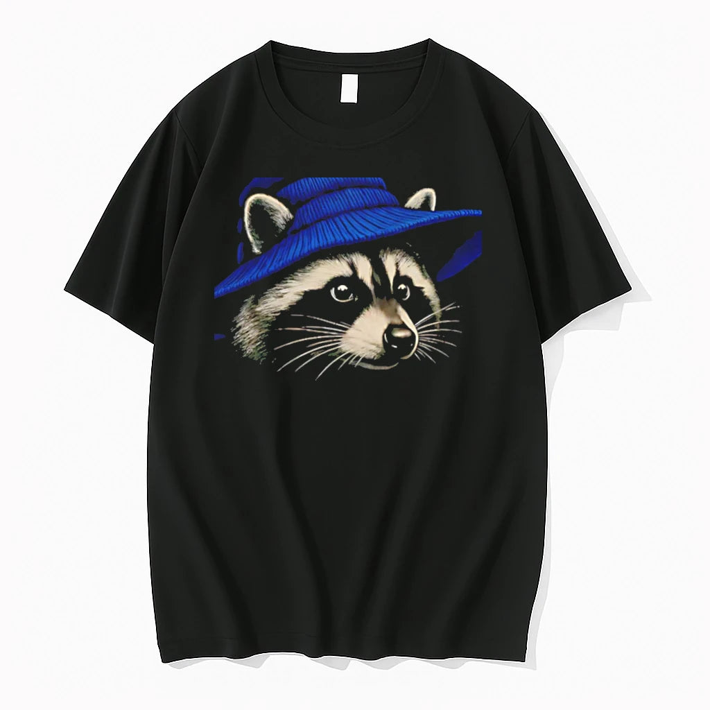 Officials Beanie Raccoon Wizard Cartoon Tee Premium T Shirt