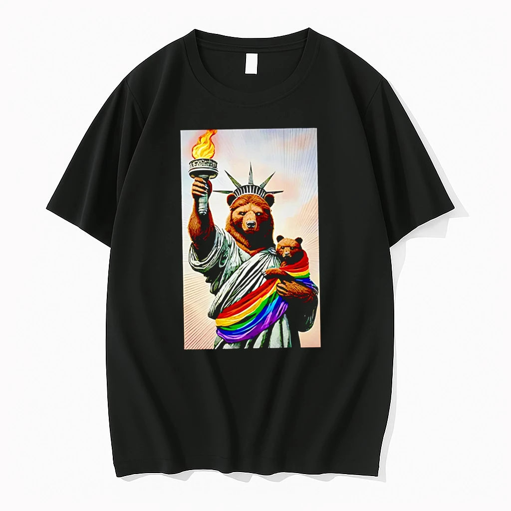 Officials Bear Statue Of Liberty Pride Premium T Shirt