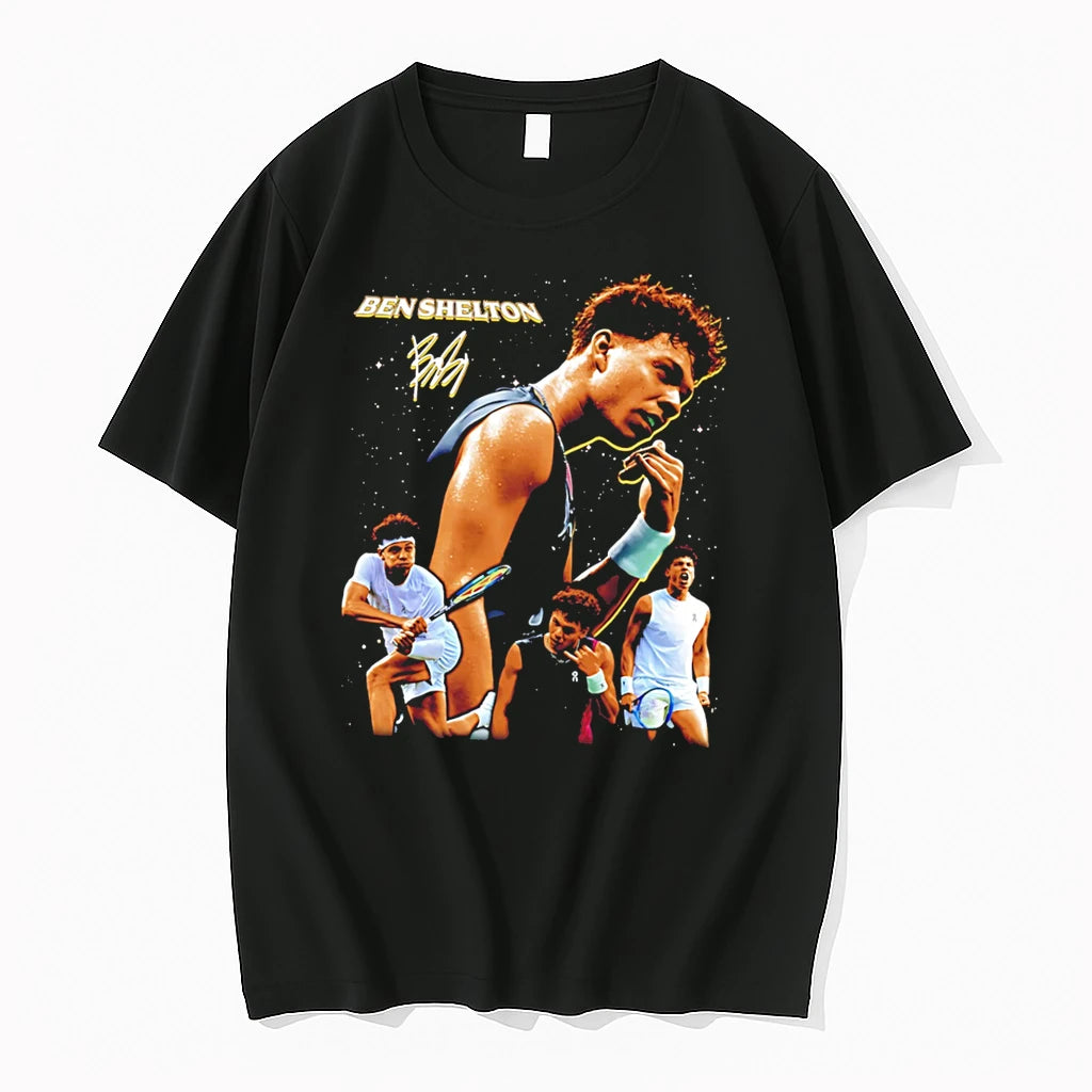 Officials Ben Shelton Dialed In Tennis Collage Atp Tee Premium T Shirt