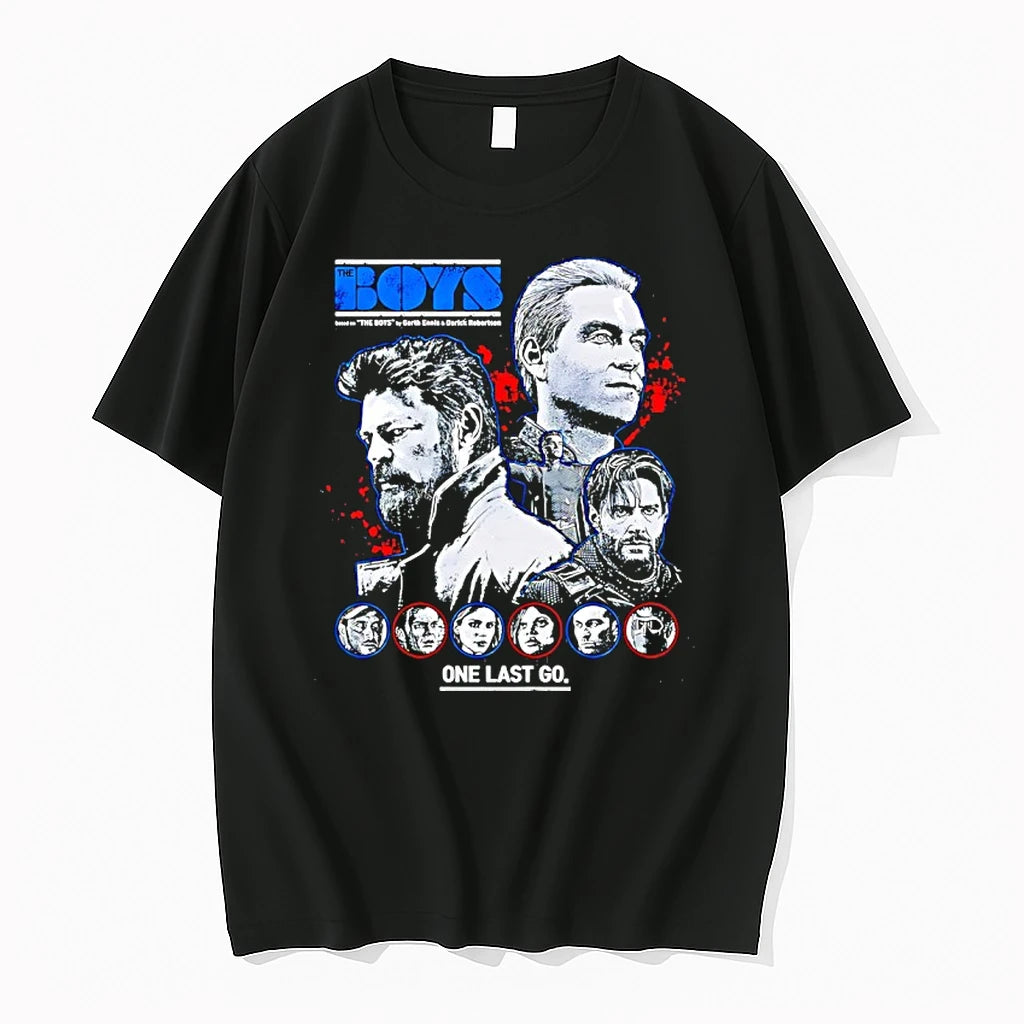 Officials Billy Butcher Homelander Soldier Boy The Boys One Last Go Premium T Shirt
