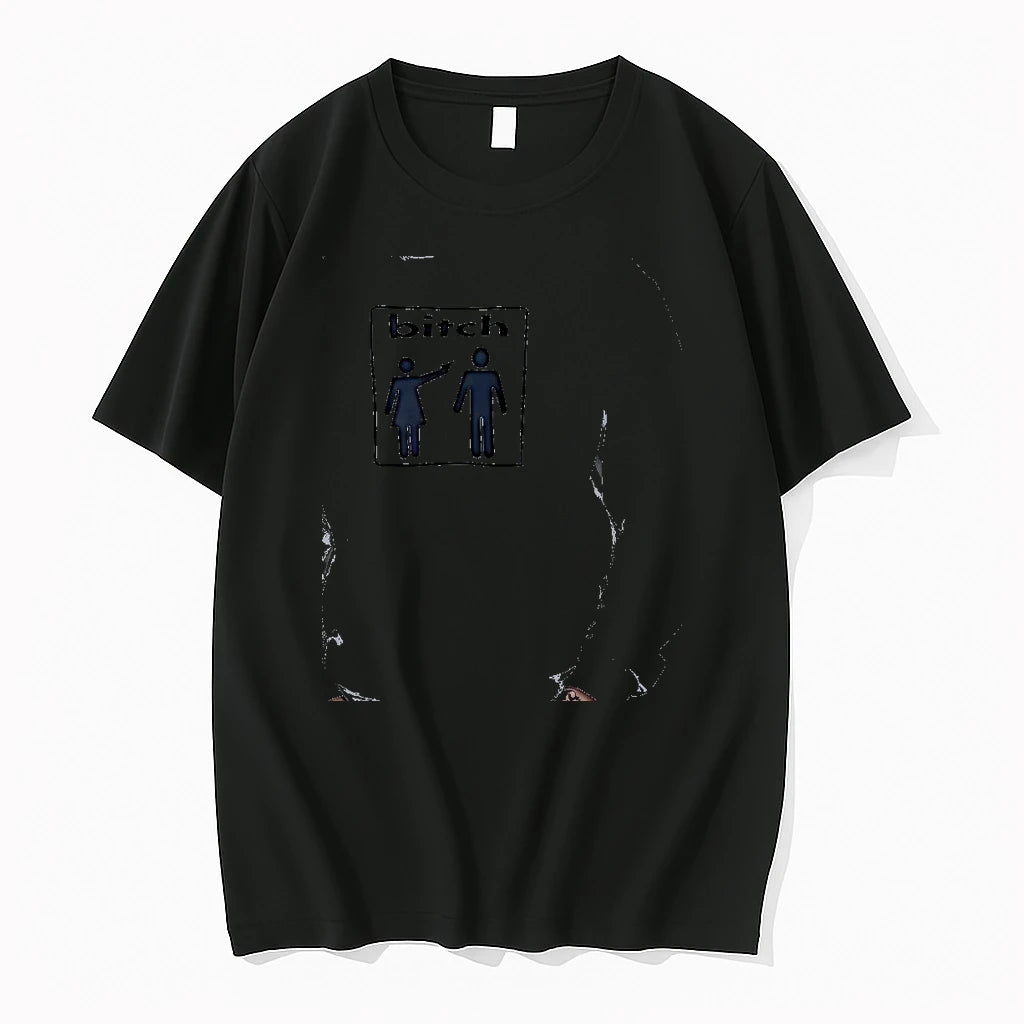 Officials Bitch Figure Pointing A Gun At A Man Stick Figure Premium T Shirt