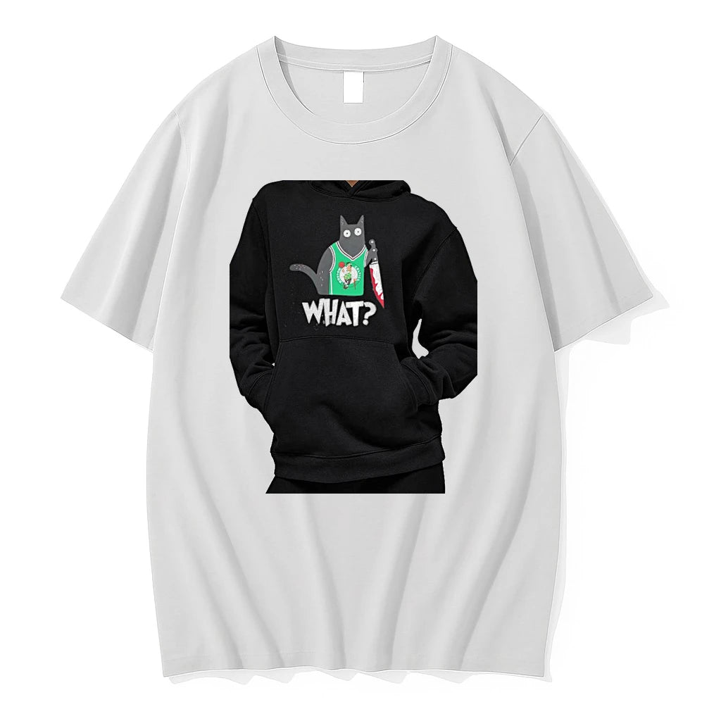 Officials Black Cat Boston Celtics Halloween What Premium T Shirt