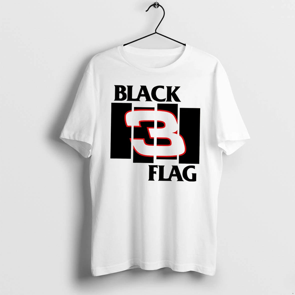 Officials Black Dale Earnhardt No 3 Black Flag Mashup Tee Premium T Shirt