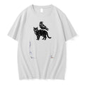 Officials Black Cat And Raven Premium T Shirt