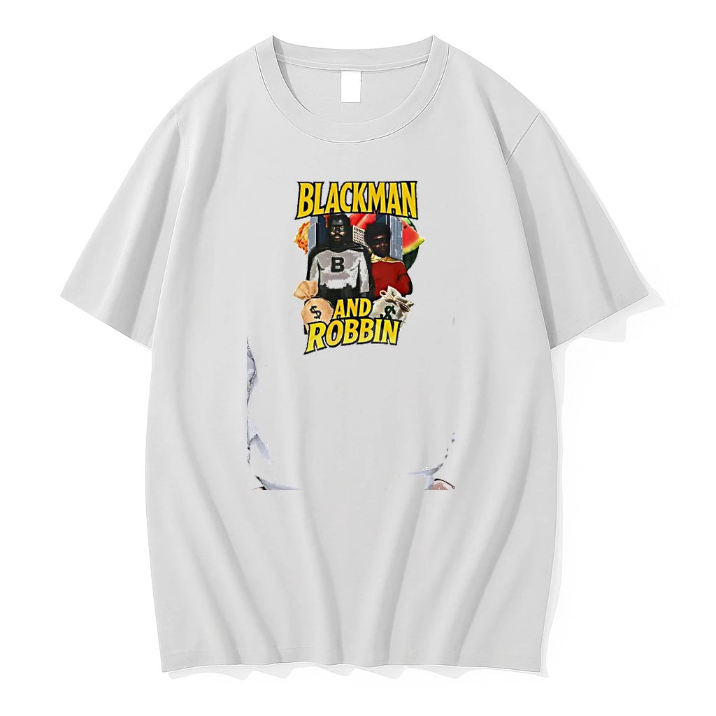 Officials Blackman And Robbin Superhero Parody Satire Comedy Premium T Shirt
