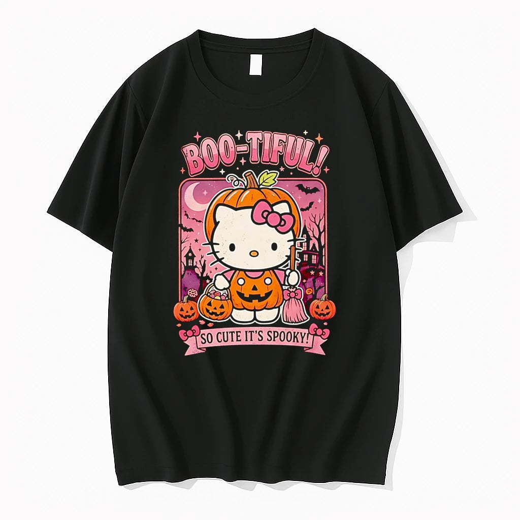Officials Boo Tiful So Cute Its Spooky Hello Kitty Premium T Shirt