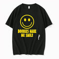 Officials Boobies Make Me Smile Smiley Face Text Yellow Premium T Shirt