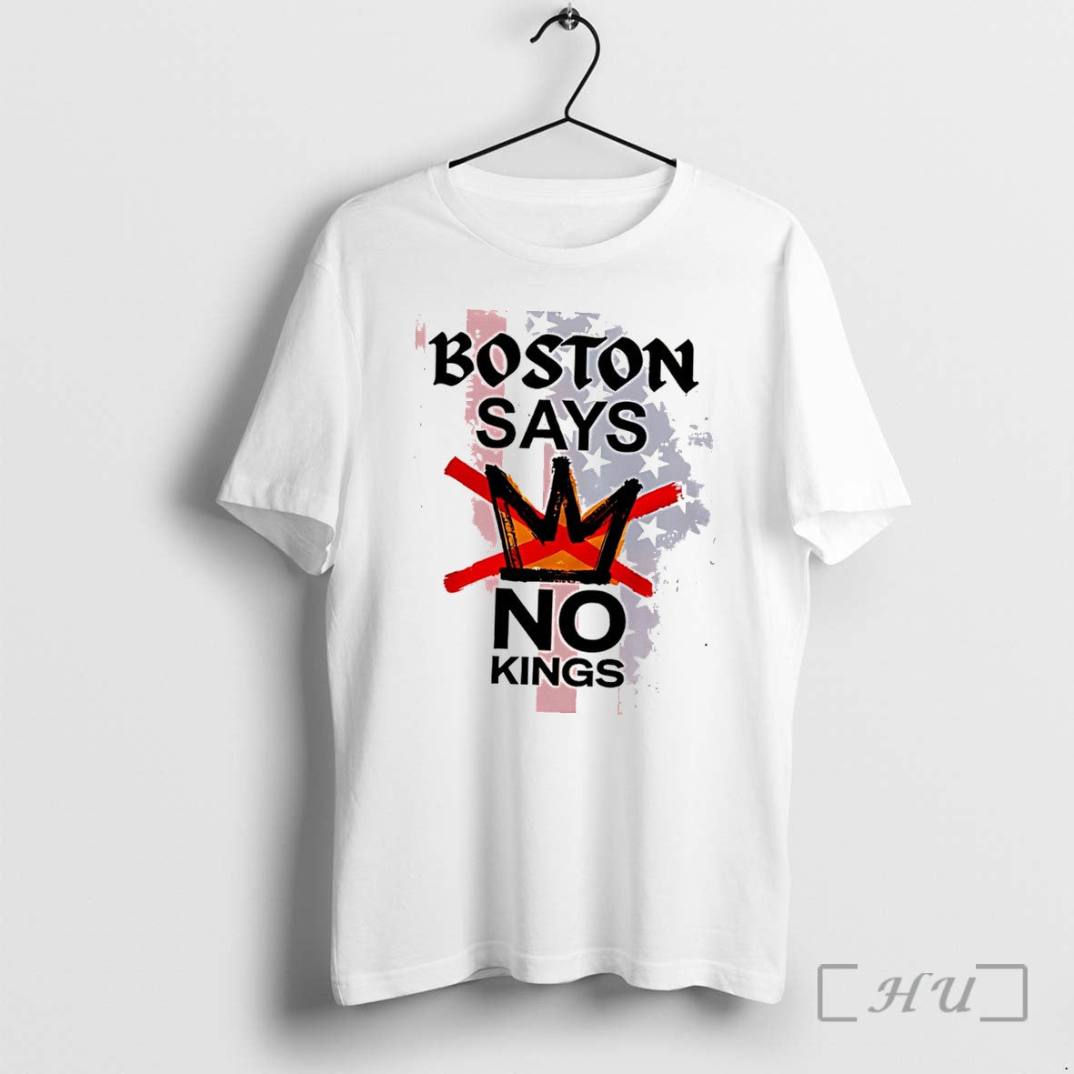 Officials Boston Says No Kings With Crown Graphic Tee