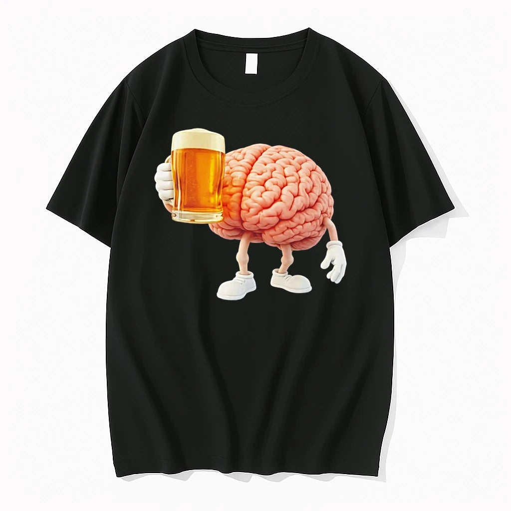 Officials Brain With Beer Funny Tee Premium T Shirt
