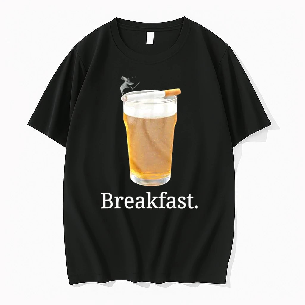 Officials Breakfast Beer And Cigarette Morning Funny Premium T Shirt