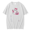 Officials Breast Cancer Awareness Pink Ribbon Ghost With Pumpkin Halloween Awareness Premium T Shirt