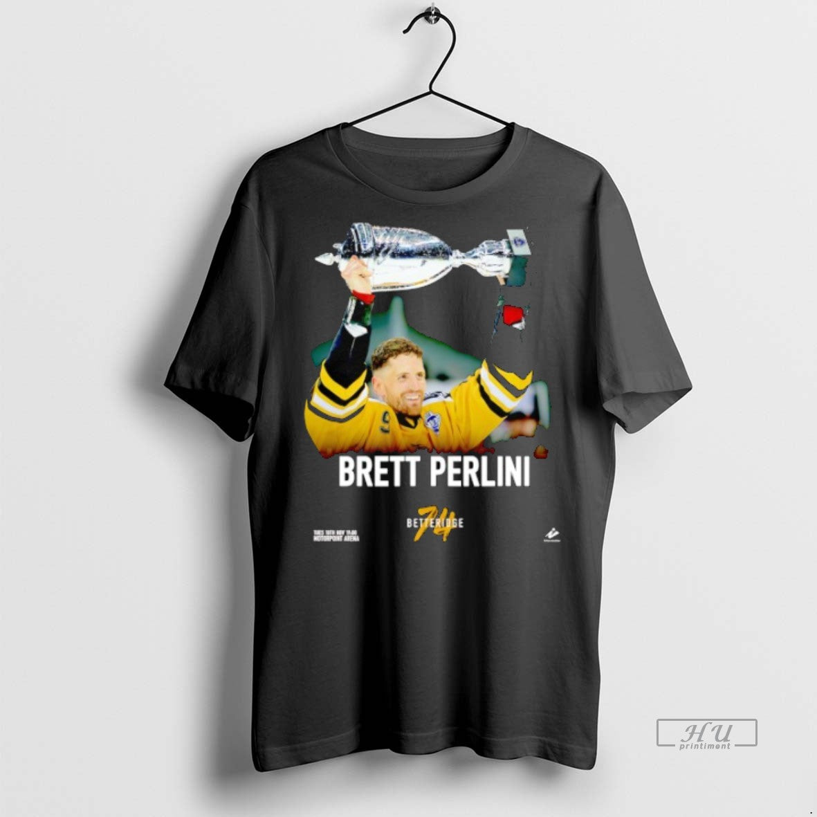 Officials Brett Perlini Nottingham Panthers Hockey Graphic Tee Shirt Sweater