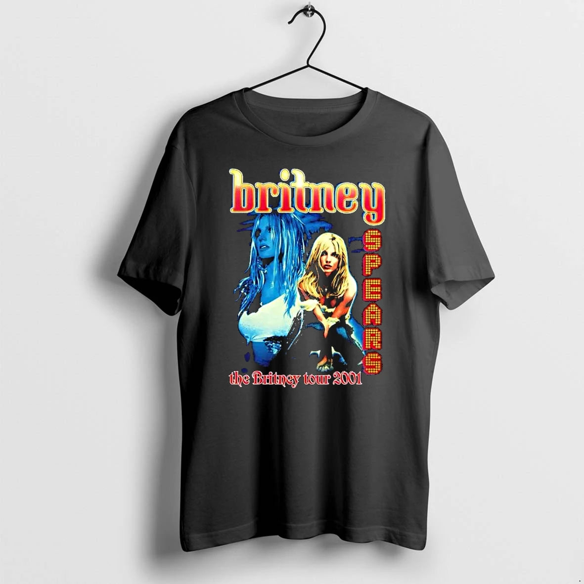 Officials Britney Spears The Britney Tour 2001 Pop Music Premium T Shirt