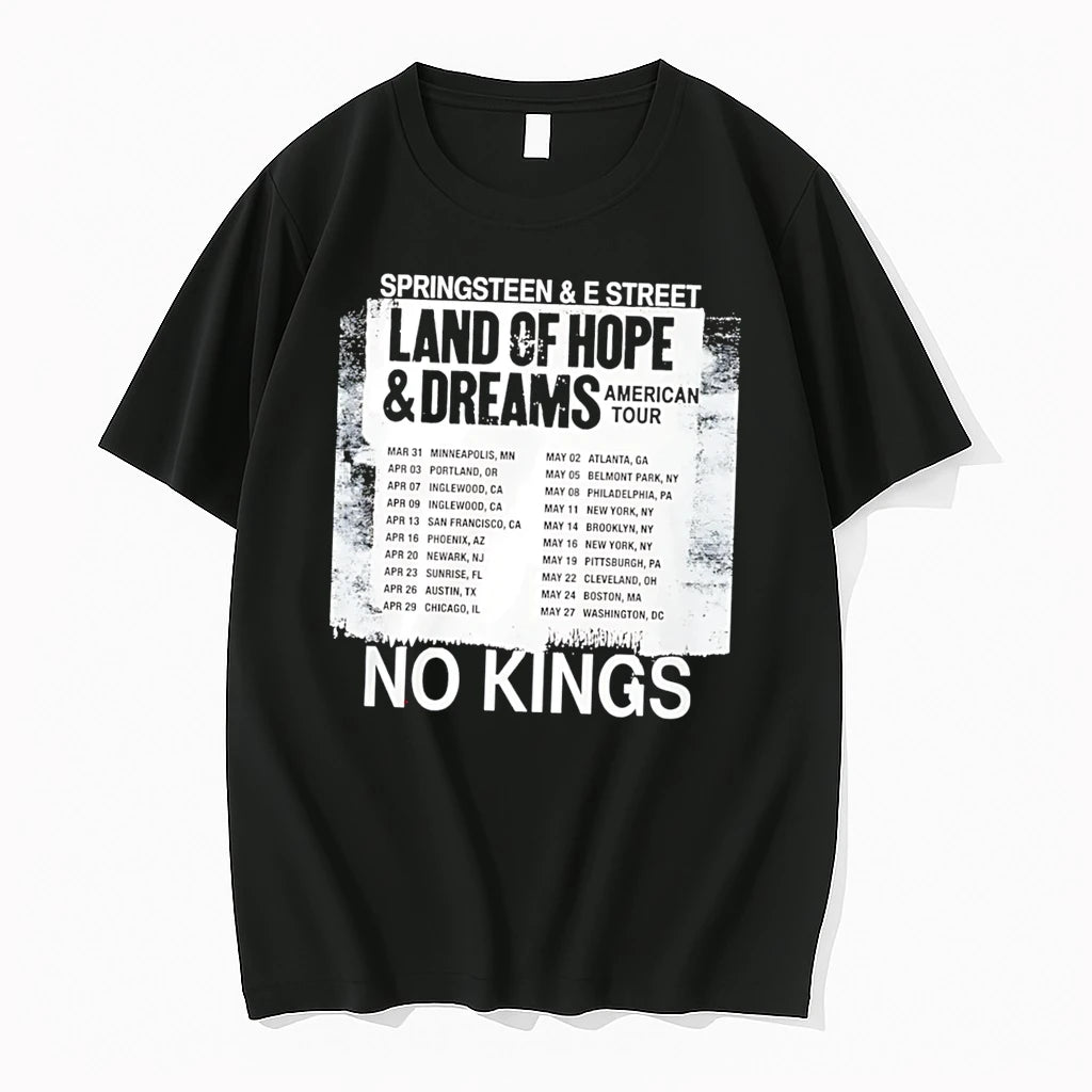 Officials Bruce Springsteen Land Of Hope Dreams Tour 2026 No Kings Tee