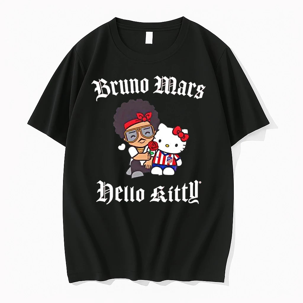 Officials Bruno Mars And Hello Kitty Sanrio Music Premium T Shirt