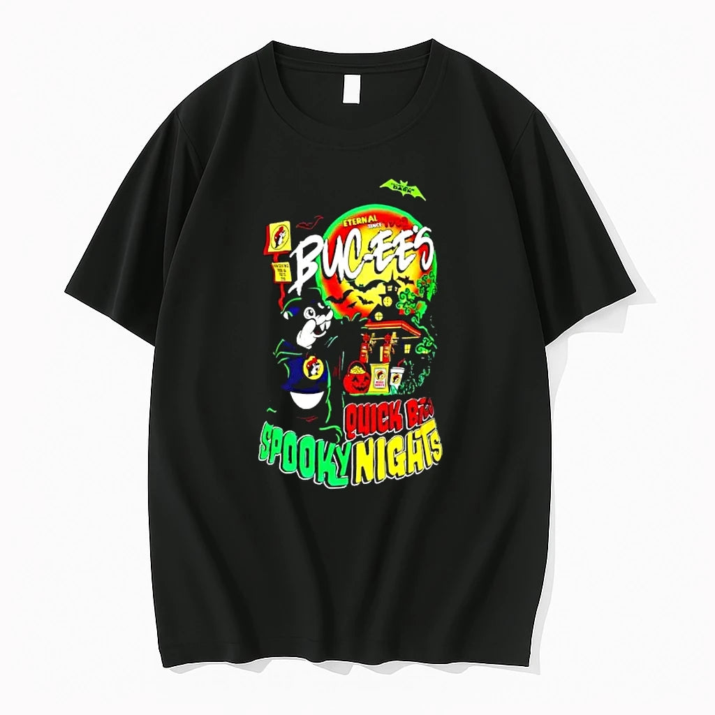 Officials Buc Ees Eternal Since 1982 Quick Bites Spooky Nights Premium T Shirt
