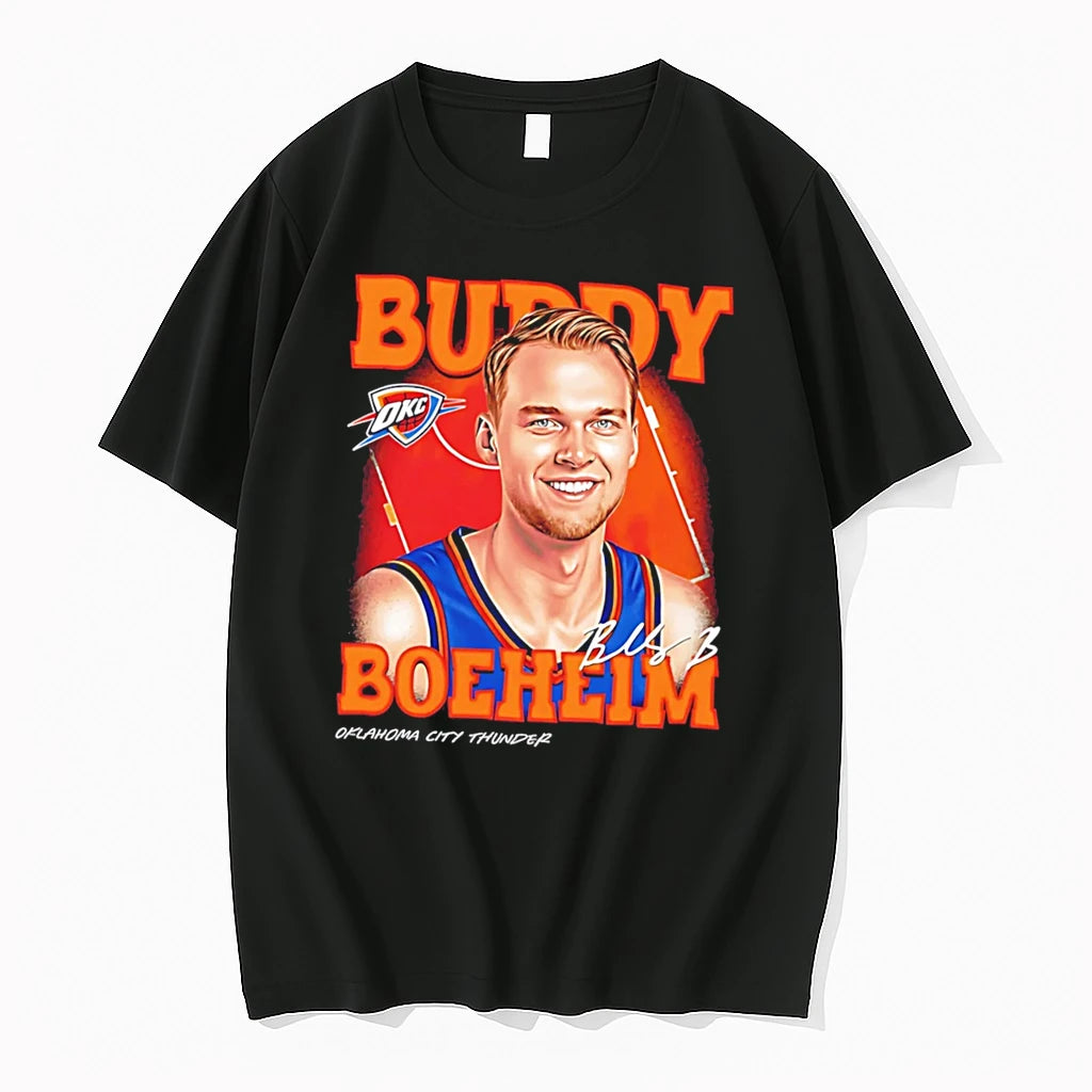 Officials Buddy Boeheim Oklahoma City Thunder Airbrush Signature Tee Premium T Shirt