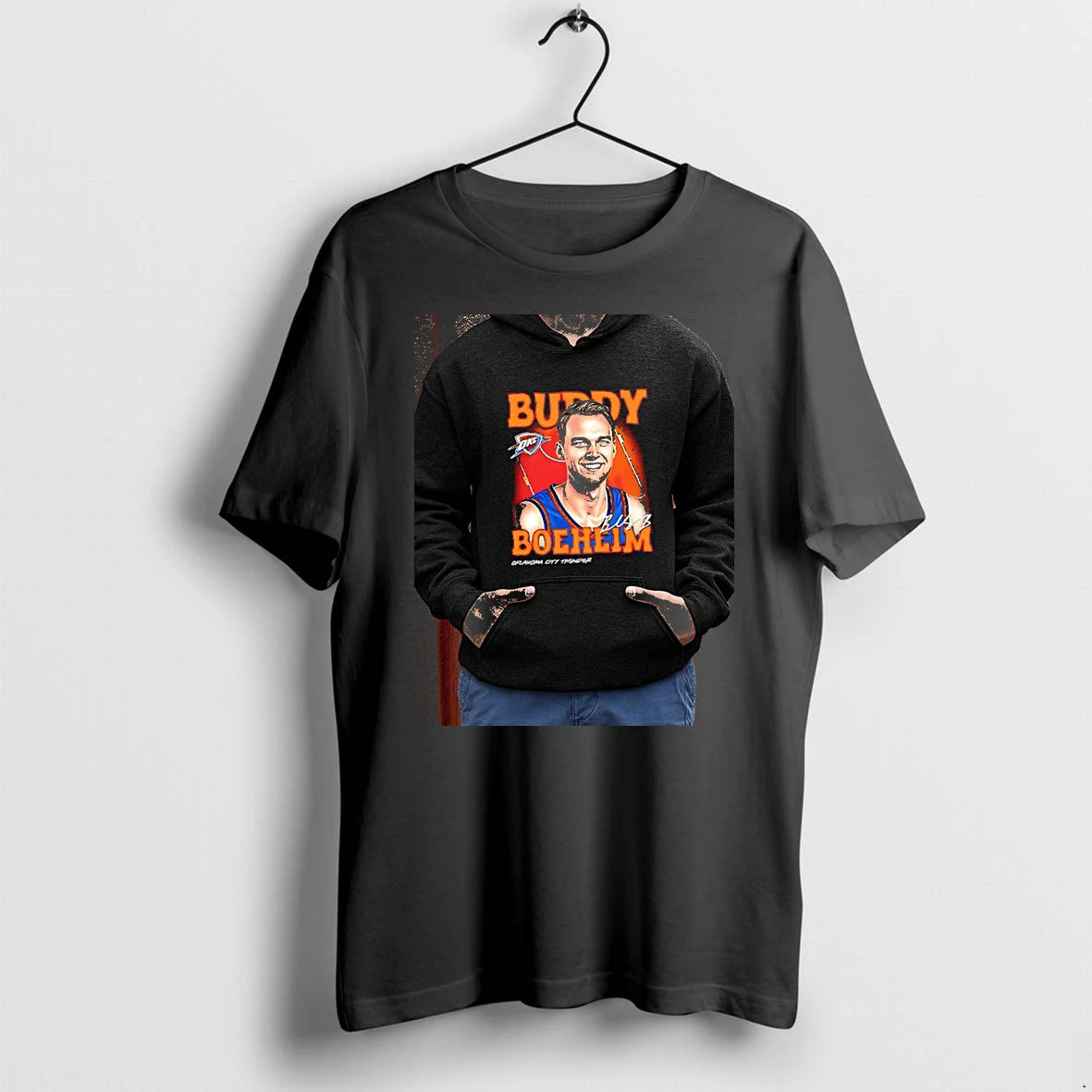 Officials Buddy Boeheim Oklahoma City Thunder Nba Airbrush Signature Premium T Shirt