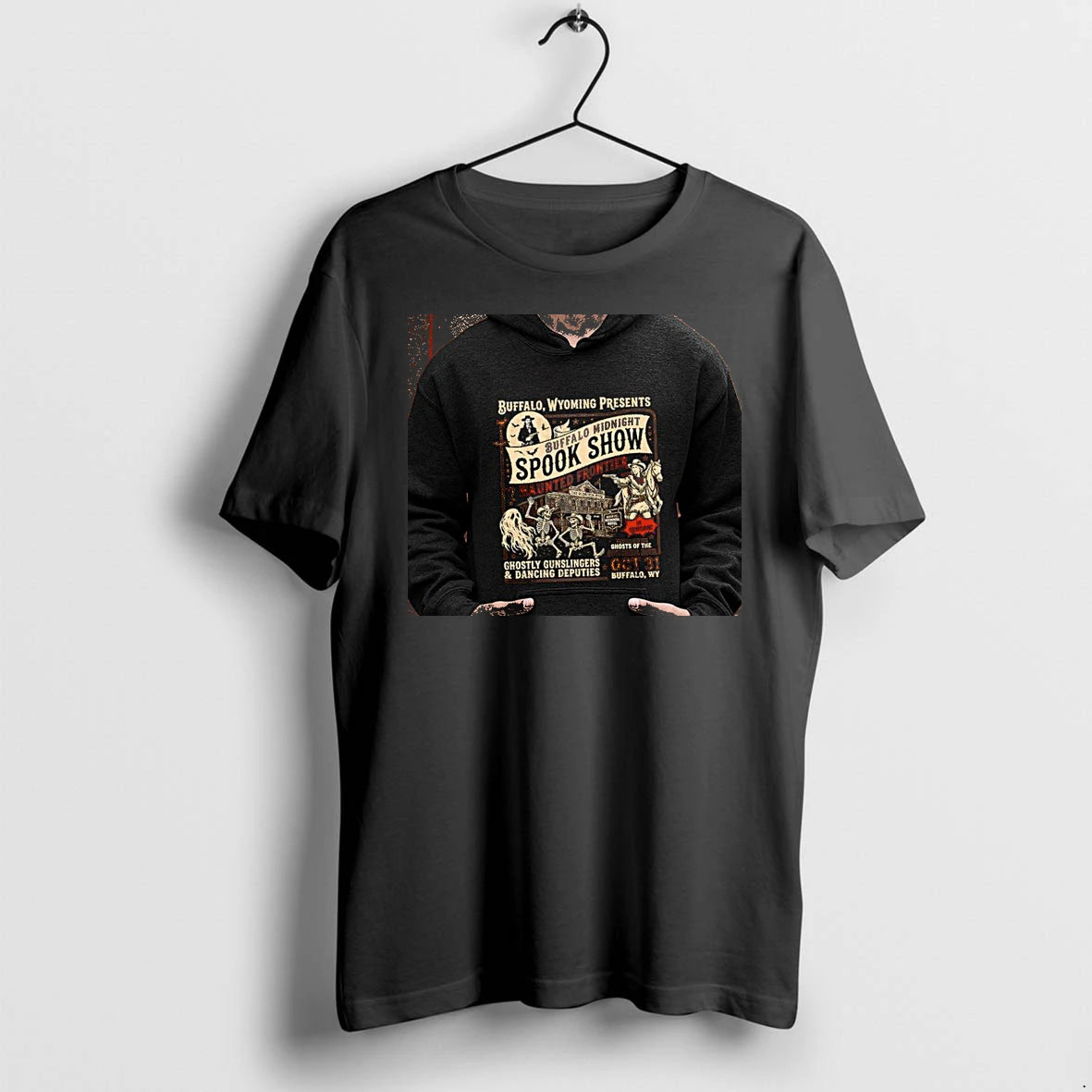 Officials Buffalo Midnight Spook Show Haunted Frontier Occidental Hotel Oct 31 Premium T Shirt