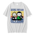 Officials Buy Vinyl Because You Cant Kill A Zombie With Spotify Tee