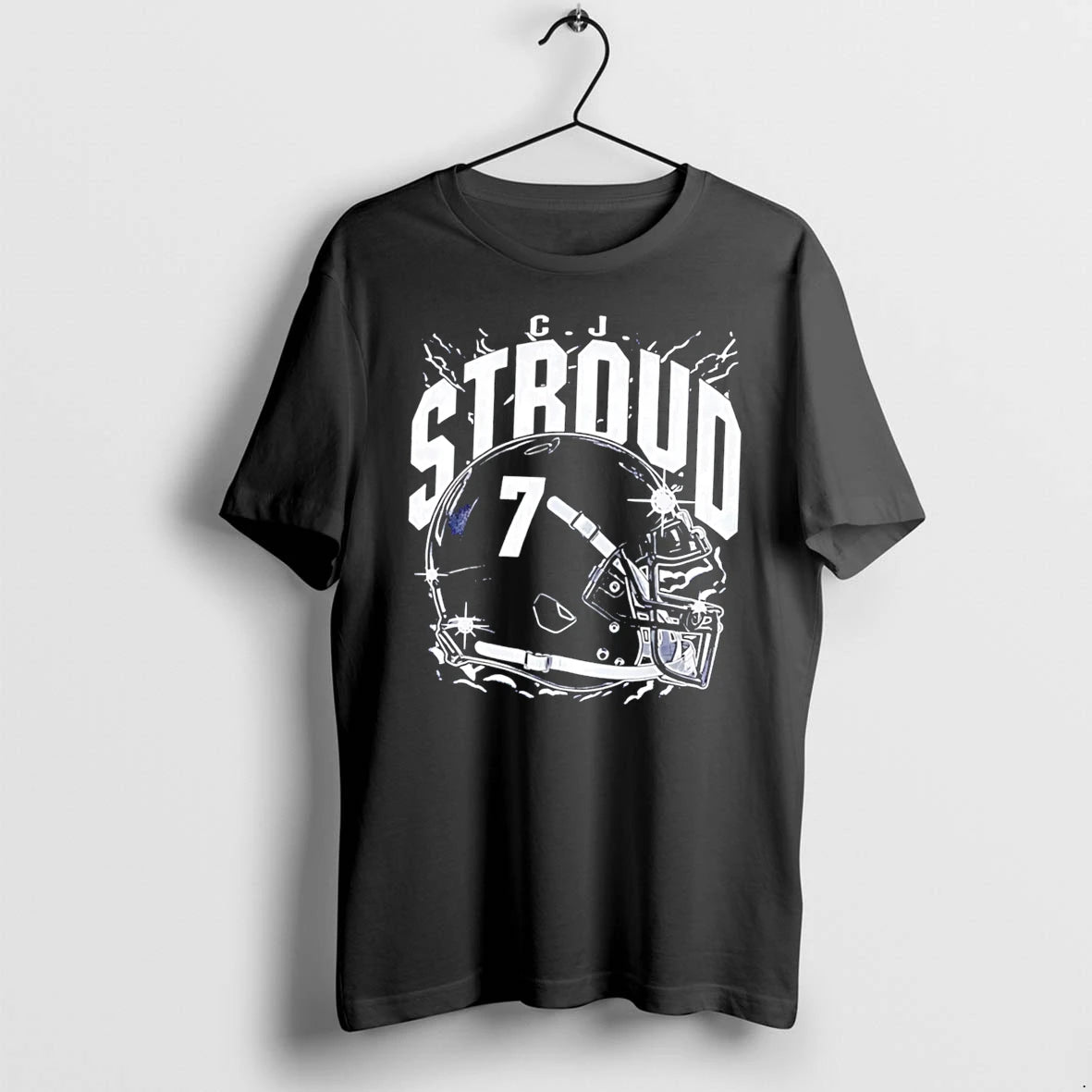 Officials Cj Stroud Houston Texans Retro Helmet Tee Premium T Shirt