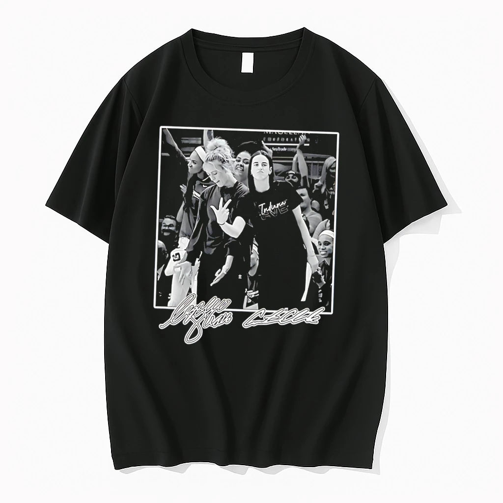 Officials Caitlin Clark And Lexie Hull Indiana Fever Basketball Tee Premium T Shirt