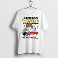 Officials Cameron Winter Heavy Metal Boss Dog Piano Tee Premium T Shirt