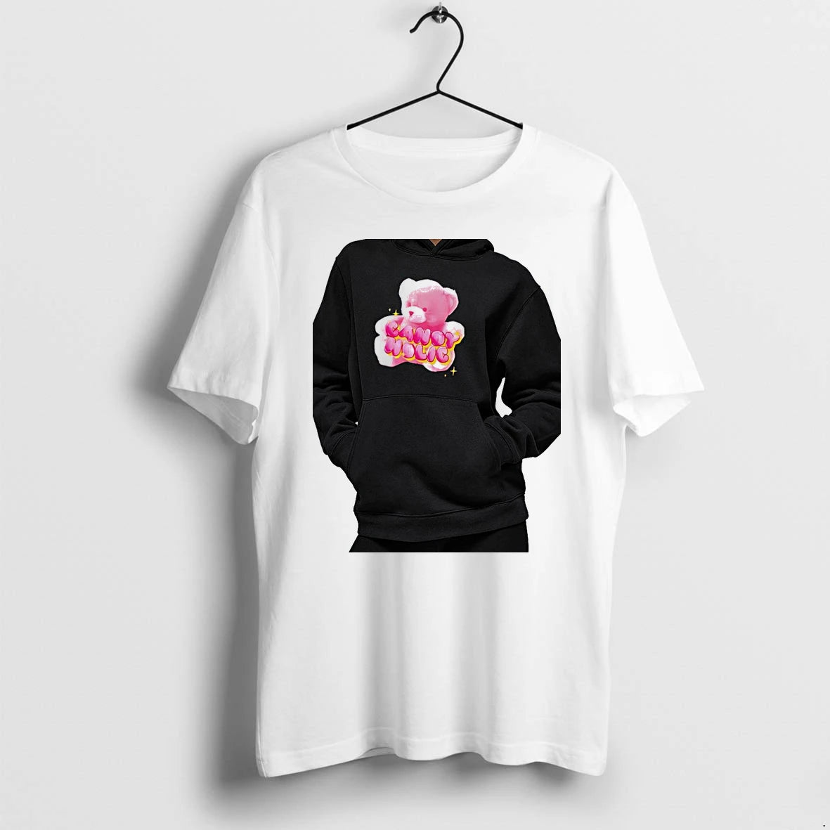 Officials Candy Holic Pink Teddy Bear Y2k Aesthetic Kawaii Premium T Shirt