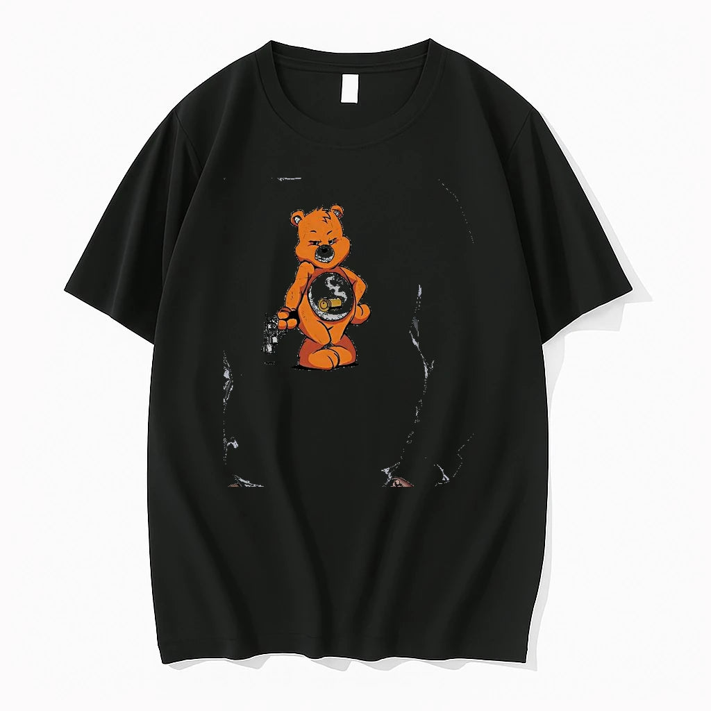 Officials Care Bear 38 Special Revolver And Bullet Cartoon Parody Premium T Shirt