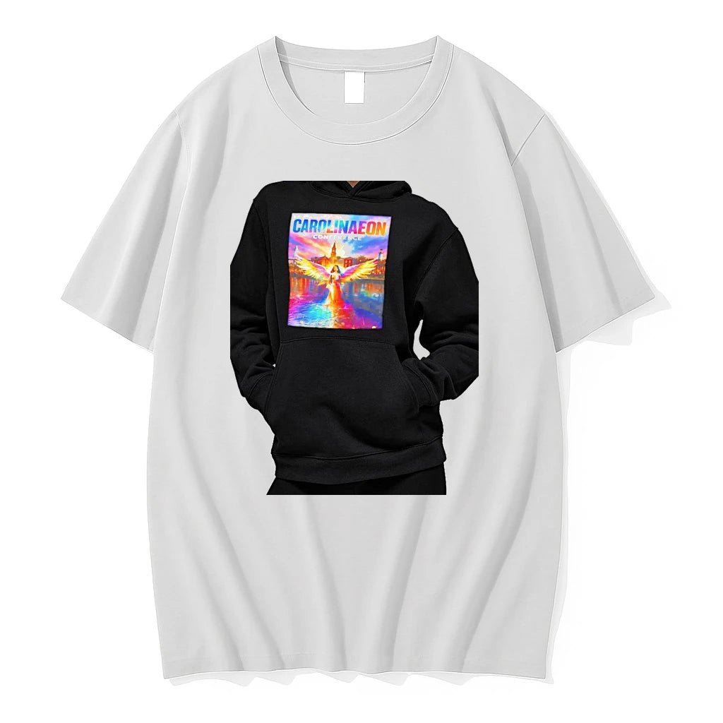 Officials Carolinaeon Conference June 2026 Angelic Winged Woman Vibrant Cityscape Premium T Shirt
