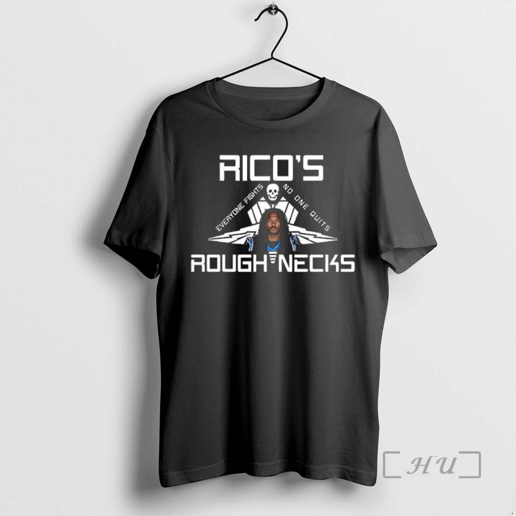 Officials Carolina Panthers Ricos Everyone Fights No One Quits Rough Necks T Shirt Sweater
