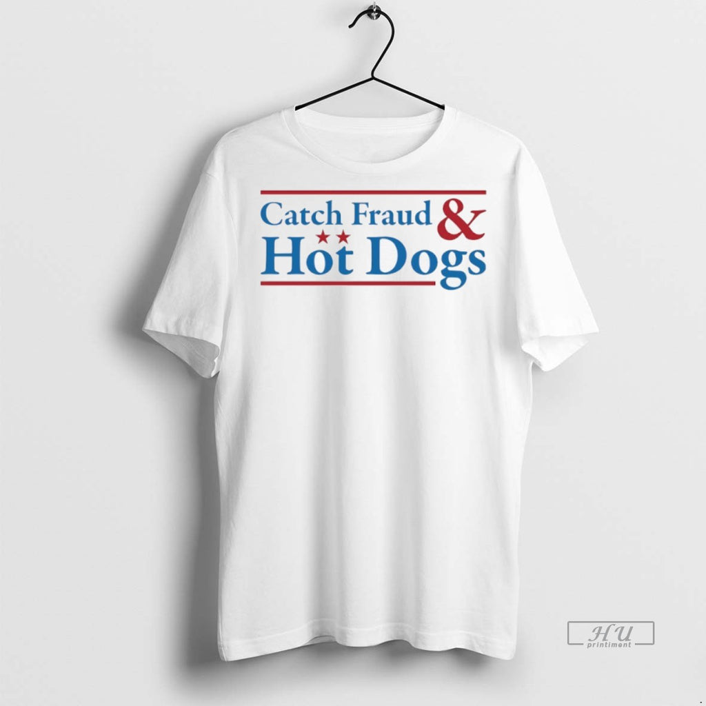 Officials Catch Fraud And Hot Dogs Logo T Shirt Sweater