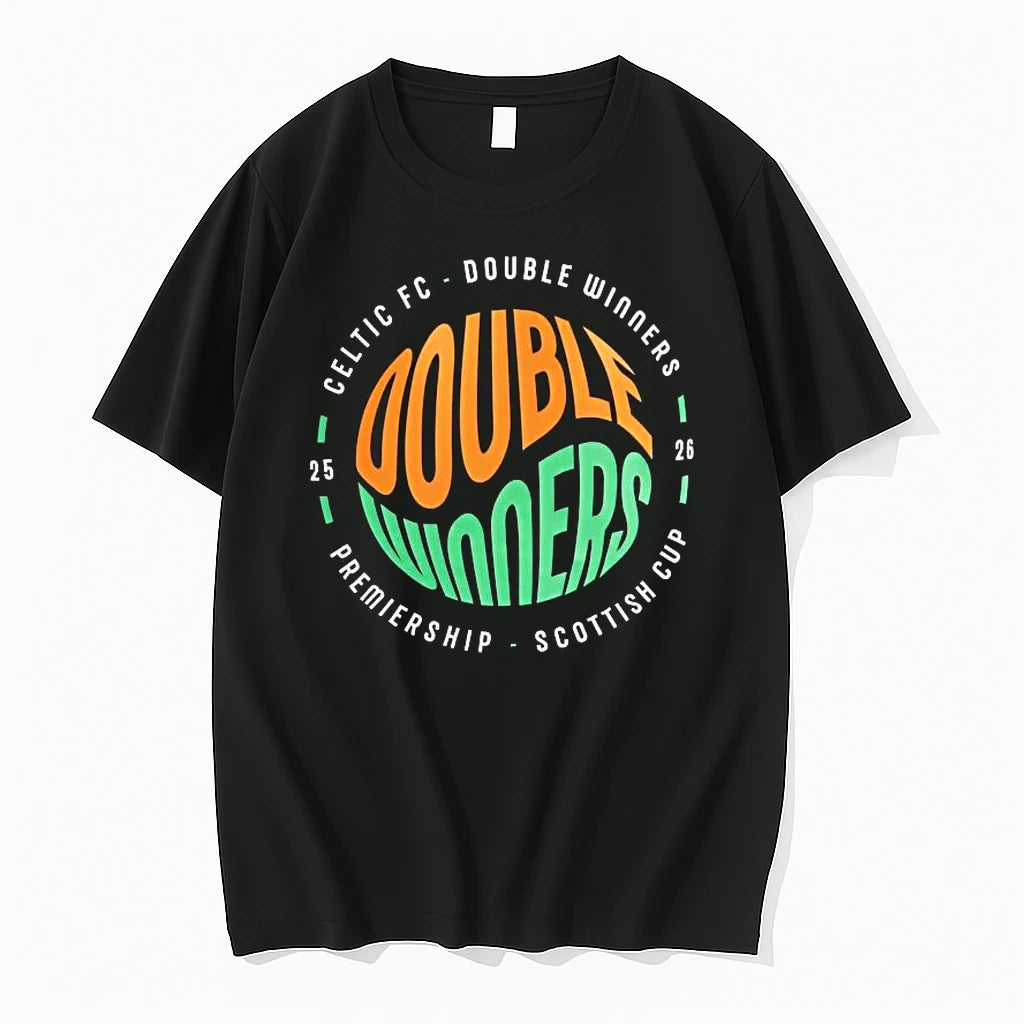 Officials Celtic Fc 2025 2026 Double Winners 1 Premium T Shirt
