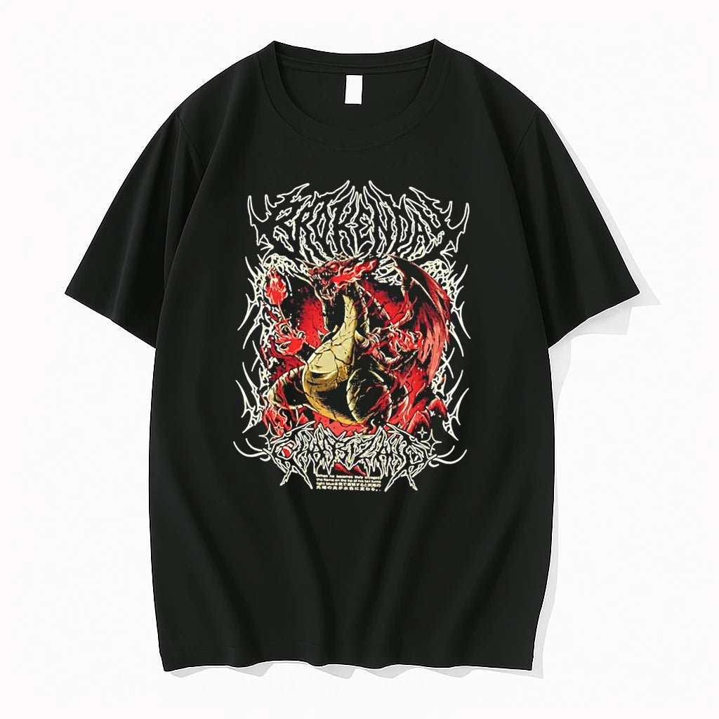 Officials Charizard Black Flame Pokemon Bootleg Style Tee Premium T Shirt