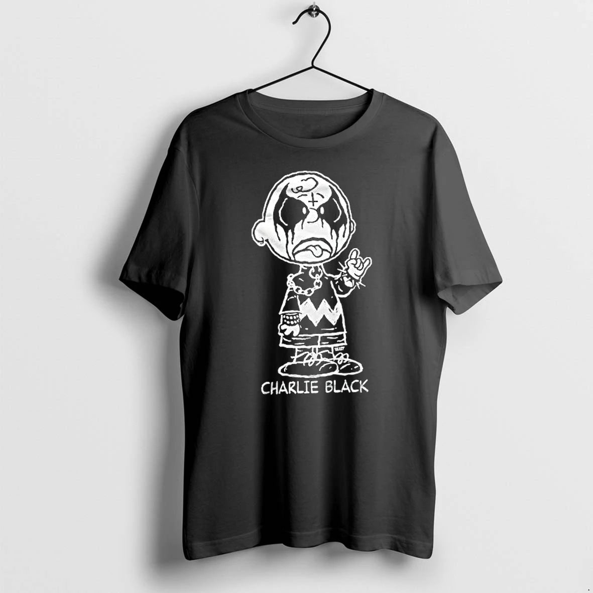 Officials Charlie Black Peanuts Metal Premium T Shirt