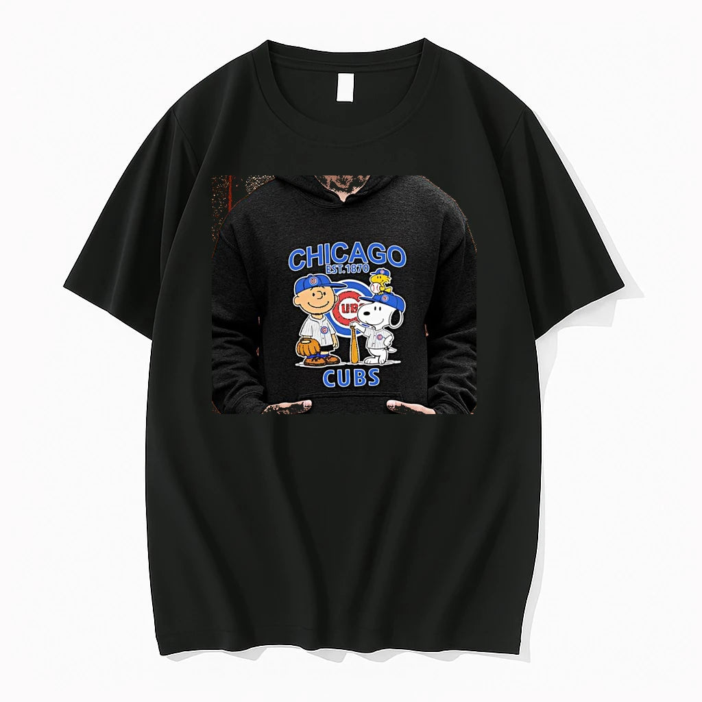 Officials Charlie Brown Snoopy Woodstock X Chicago Cubs Baseball Mlb Team Logo